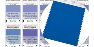 PANTONE ® COTTON SWATCH CARD en 2801 COULEURS UNIQUES, doub...